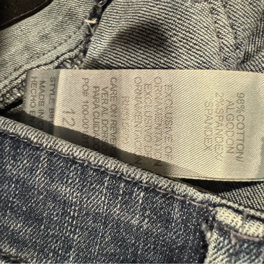 Democracy Distressed Blue Jean Shorts Size 12 - Picture 10 of 10